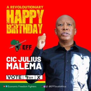 Julius Malema Celebrates Birthday with Political Wishes from Jacob Zuma
